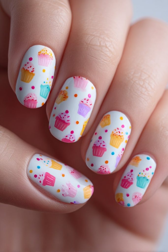 Short Birthday Nails